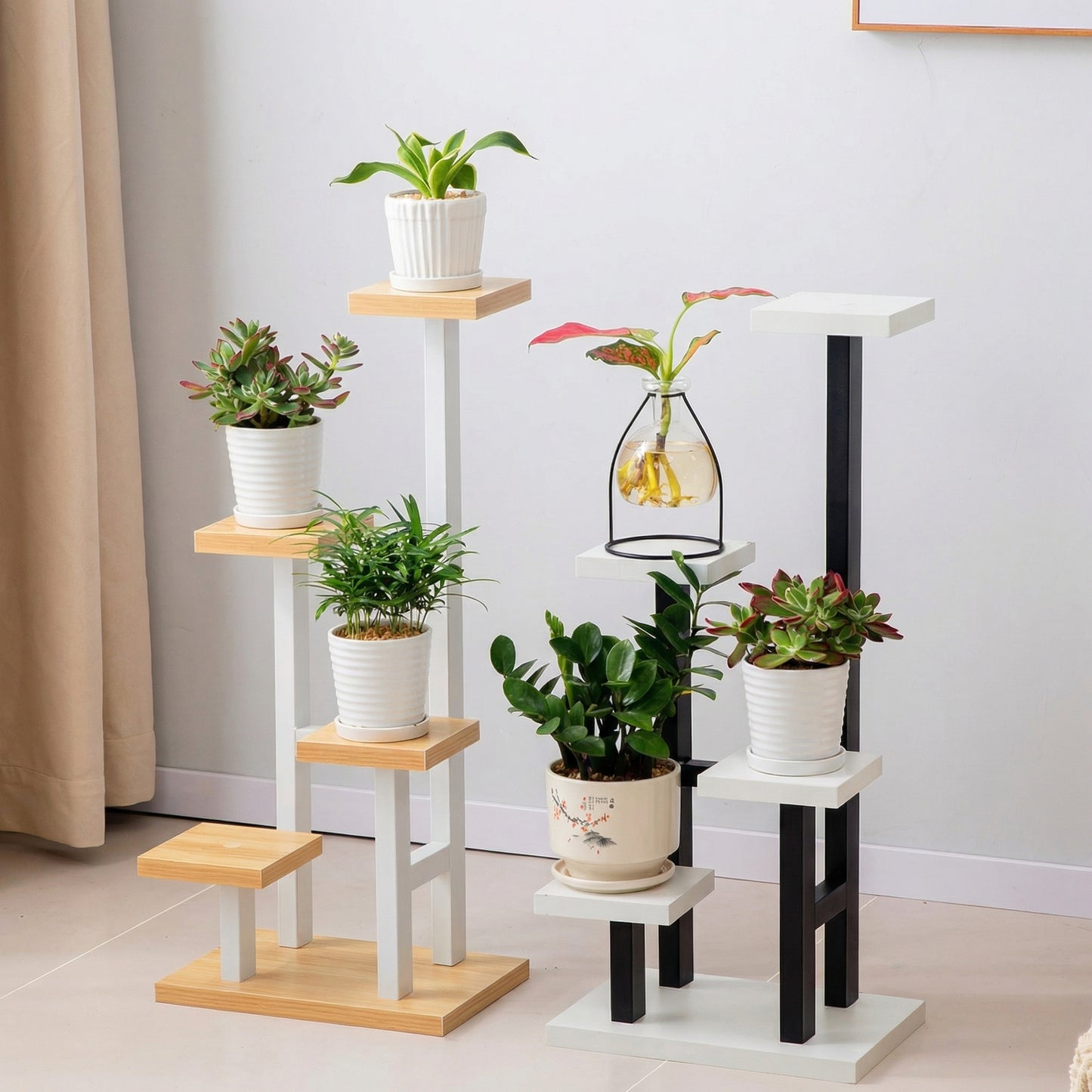 Suport de Plante cu 4 Nivele din Metal