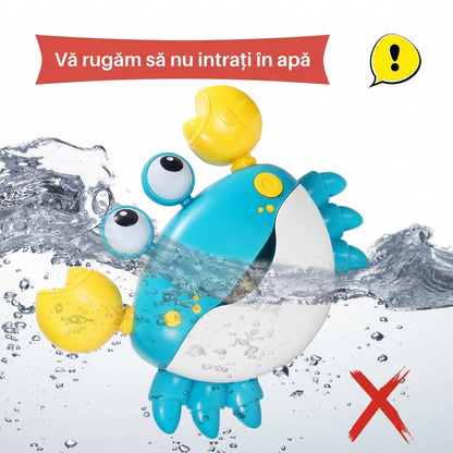 Jucarie de Baie - Mașină de Spumă în Formă de Crab cu 12 Melodii pentru Copii