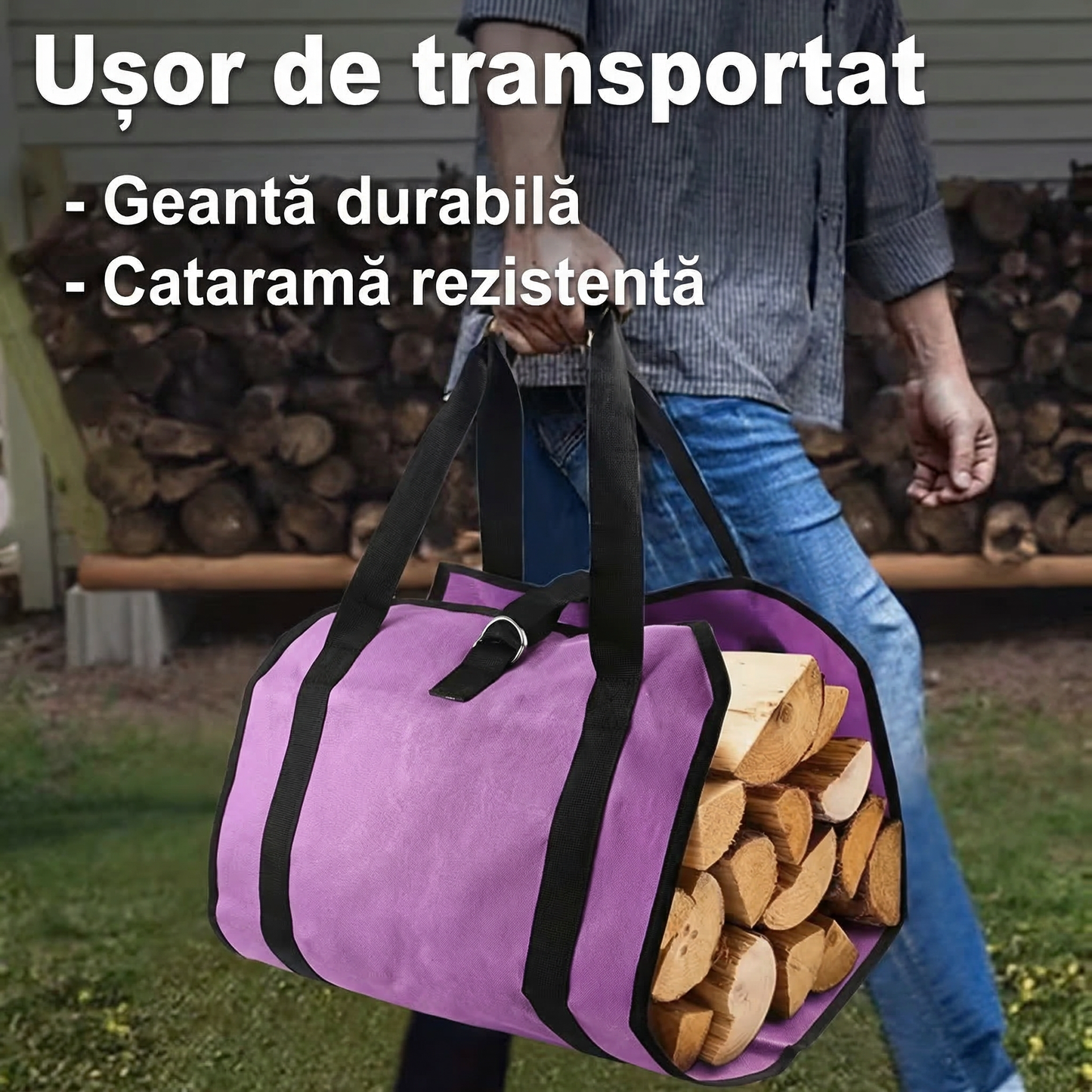 Geantă de Depozitare pentru Lemne de Exterior