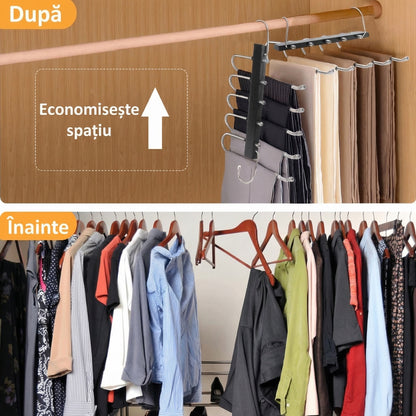 Suport pentru Pantaloni Metalic Texturat de Înaltă Calitate