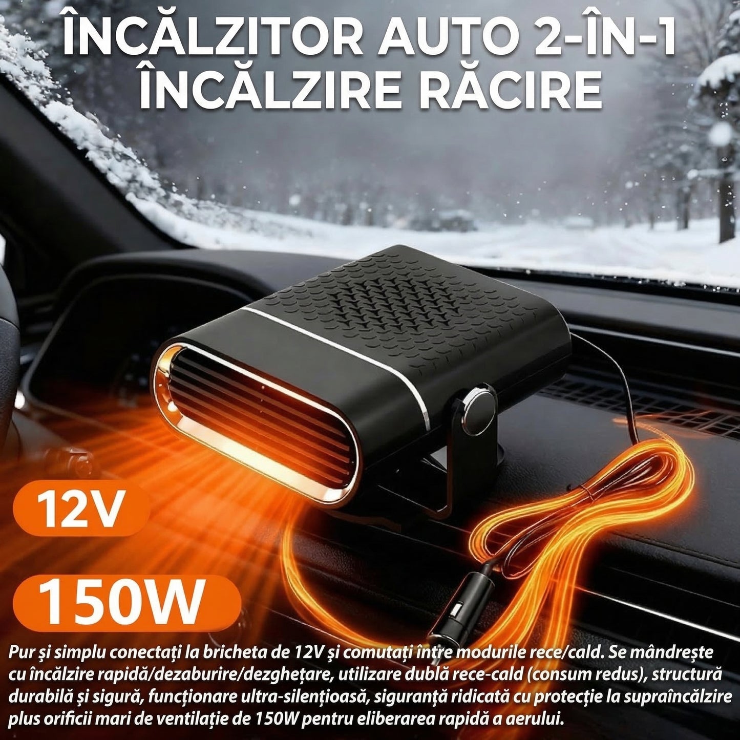 HeatFlow Auto 2în1 – Încălzire, Răcire și Dezaburire
