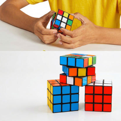 Set de 3 Cuburi Rubik 6.5x6.5cm in Culori Engros