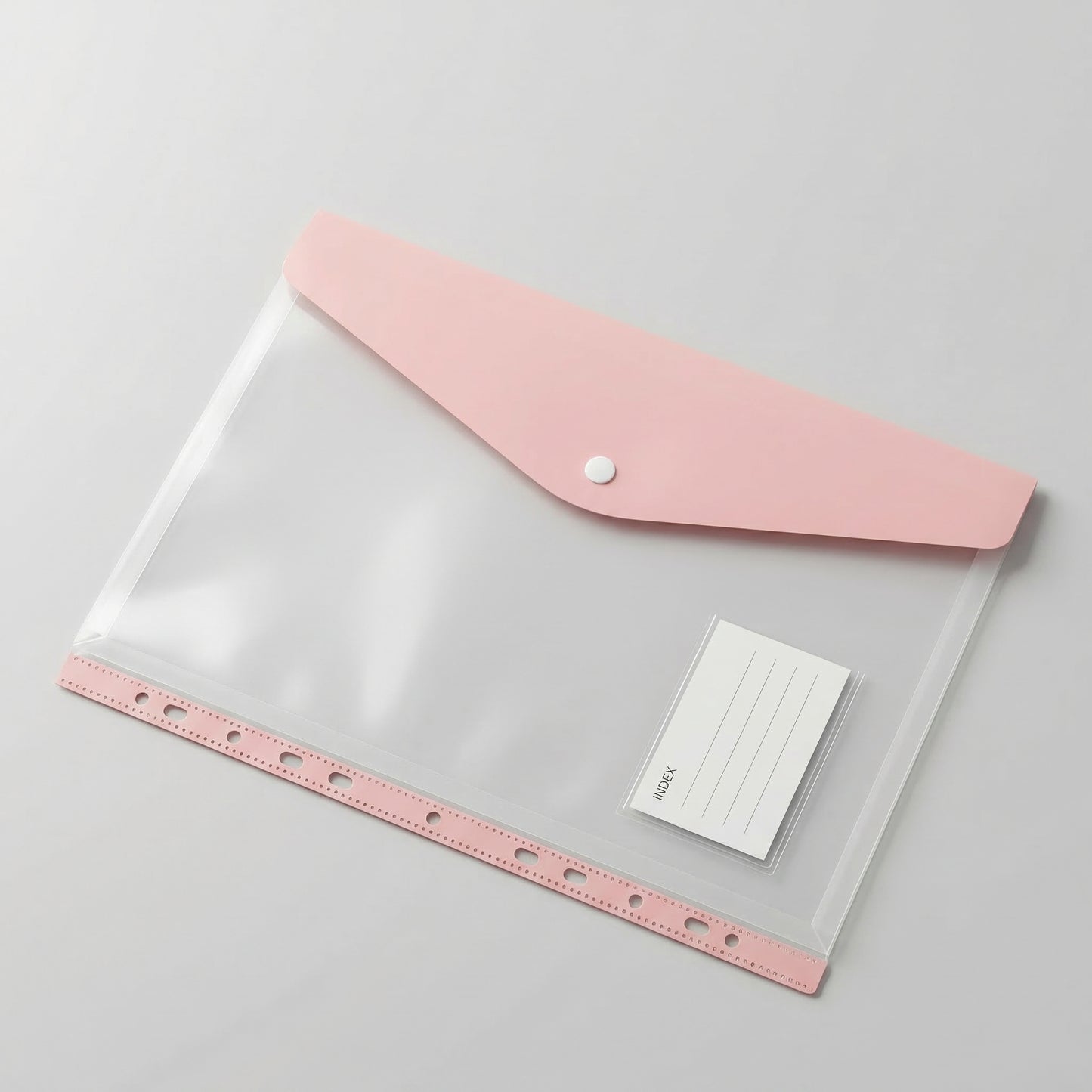 Set de 5 Dosare Plastice A4, 11 Găuri, Expandabile, Transparente
