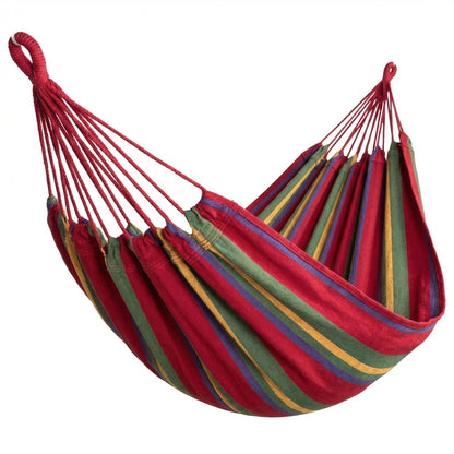Hamac din Bumbac Premium 190x150cm - Bicolor, Rezistent si Portabil