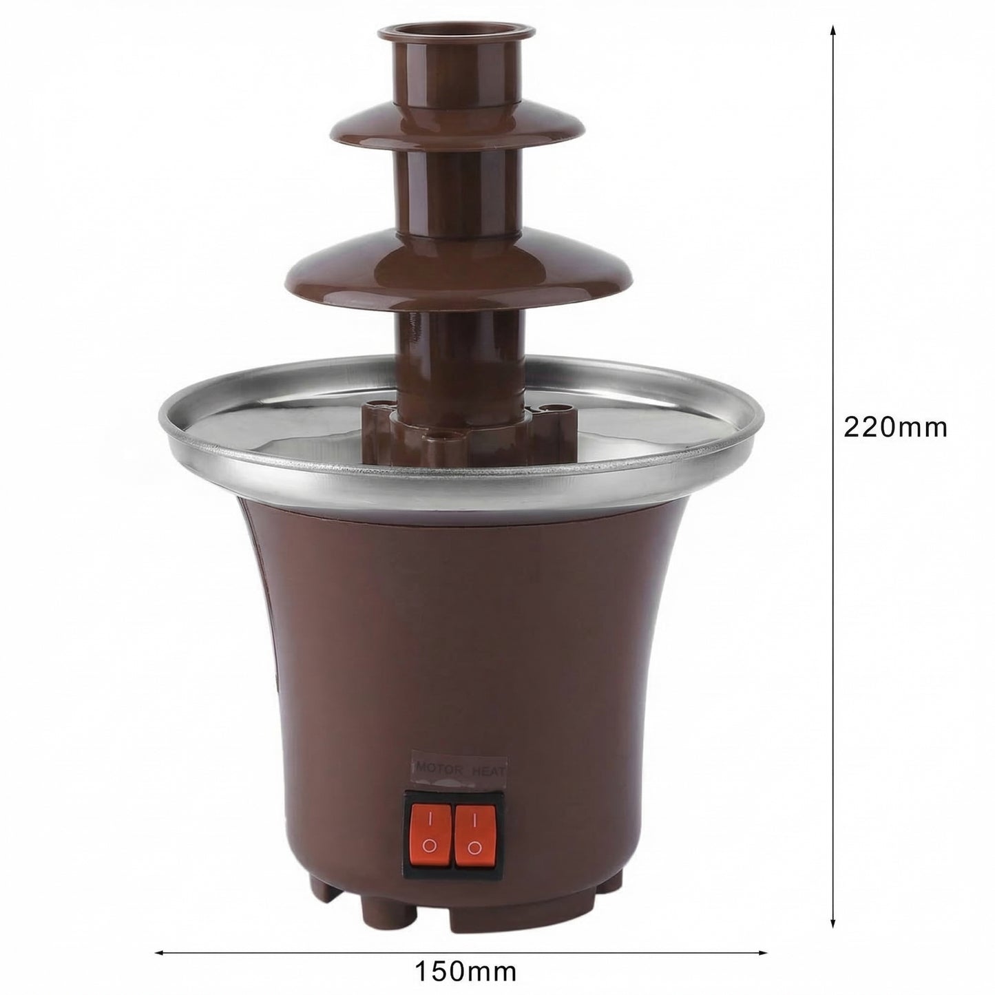 Fântână Electrică de Ciocolată cu 3 Nivele - Mini Dispenser Pentru Petreceri și Evenimente