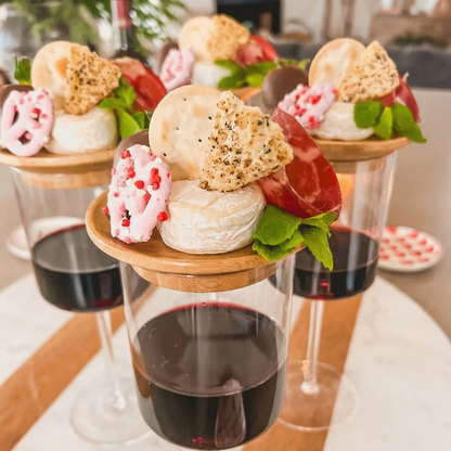 Set de 4 Suporturi Elegante pentru Aperitive pe Pahar