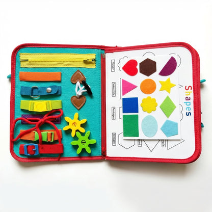 Jucărie Educativă Tip Montessori - Cărticica-Gentuță cu Activități