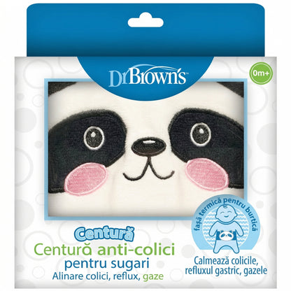 Centură Anticolici pentru Bebeluși, cu Încălzire pentru Burtică, Model Panda, 0-3 Luni