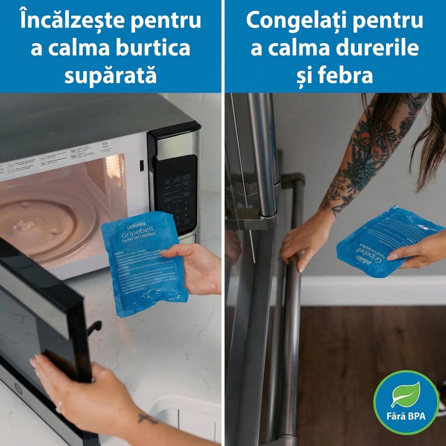 Centură Anticolici pentru Bebeluși, cu Încălzire pentru Burtică, Model Panda, 0-3 Luni