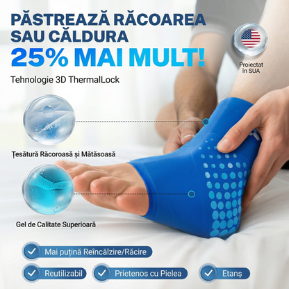 Compresă Rece și Caldă pentru Gleznă – Suport pentru Entorse și Recuperare