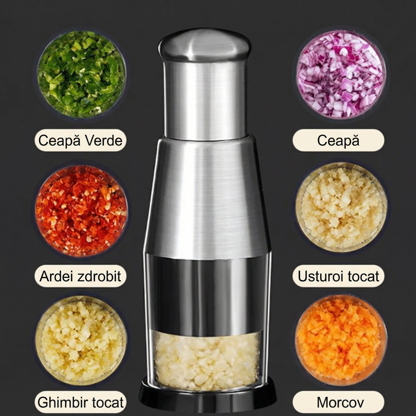 Presă Manuală pentru Legume din Oțel Inoxidabil