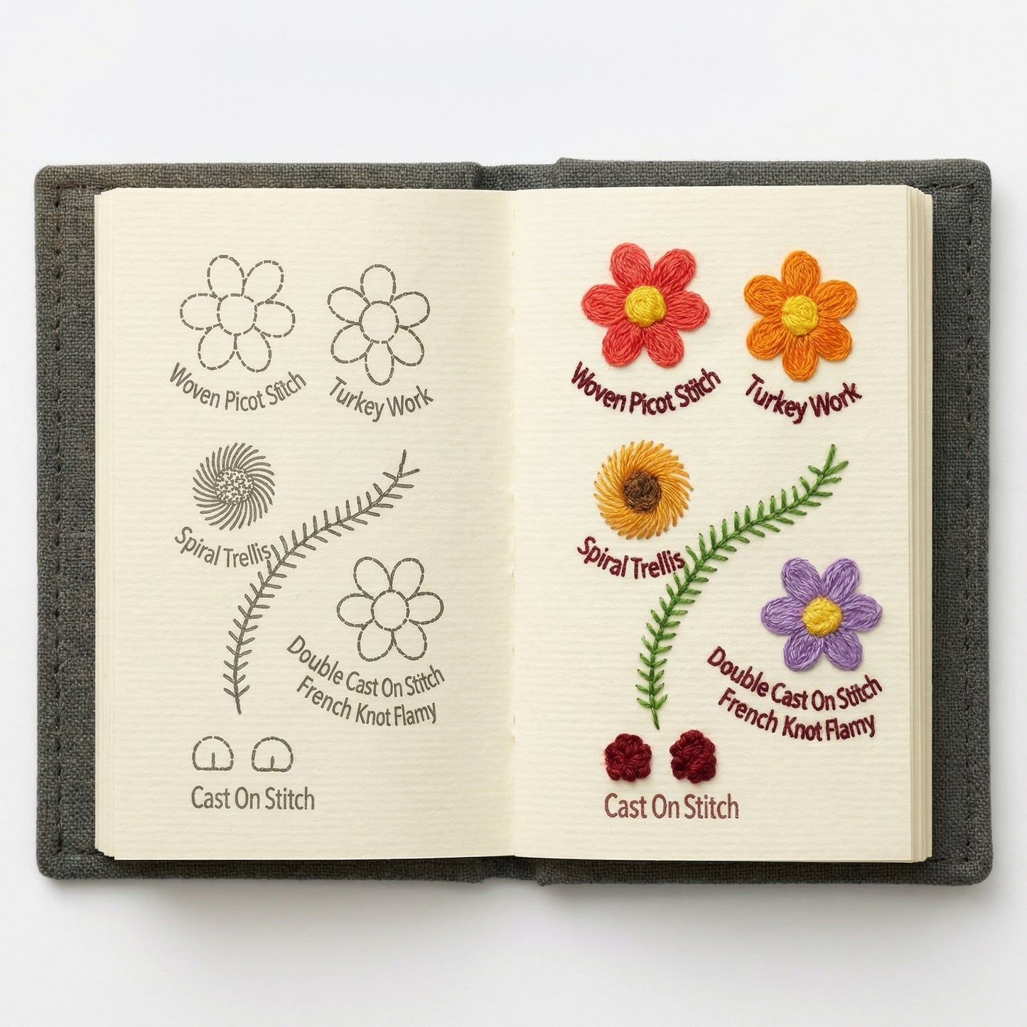 Kit Creativ de Broderie – 90 Modele + 40 Accesorii