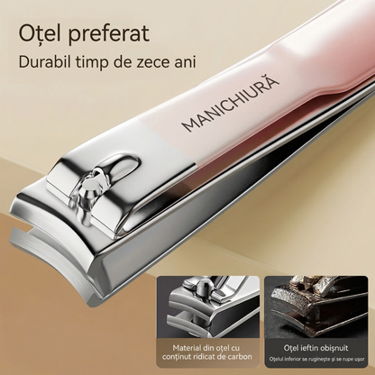 Set Profesional de Manichiură și Pedichiură cu Clești din Oțel Fin, Portabil, pentru Unghii