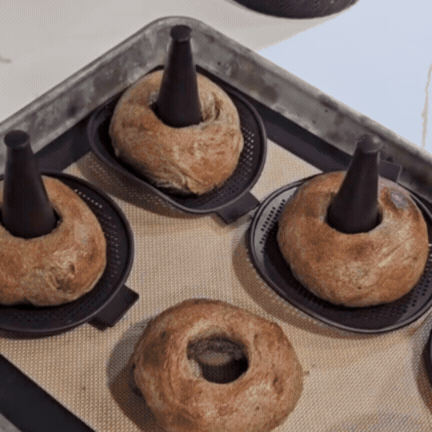 Set de Forme de Copt pentru Gogoși din Silicon pentru Friteuză cu Aer Cald