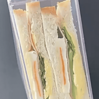 Recipent Triunghular din Plastic pentru Depozitare Sandwish