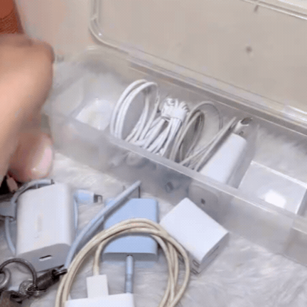 Cutie cu Capac pentru Organizare Cabluri